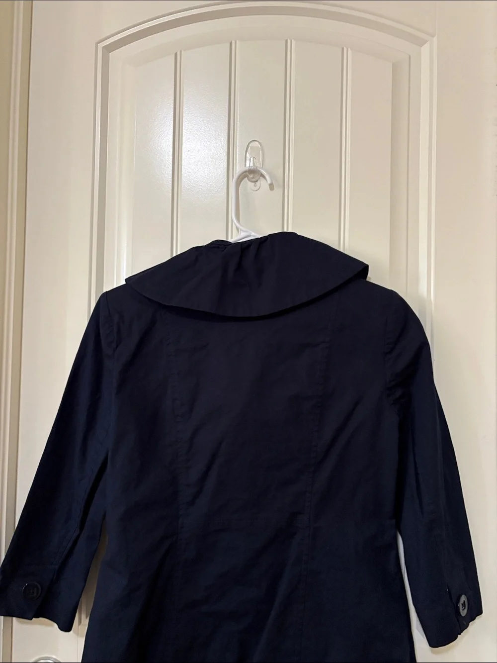 CAbi Navy Roll-Collar Trench‎ Coat